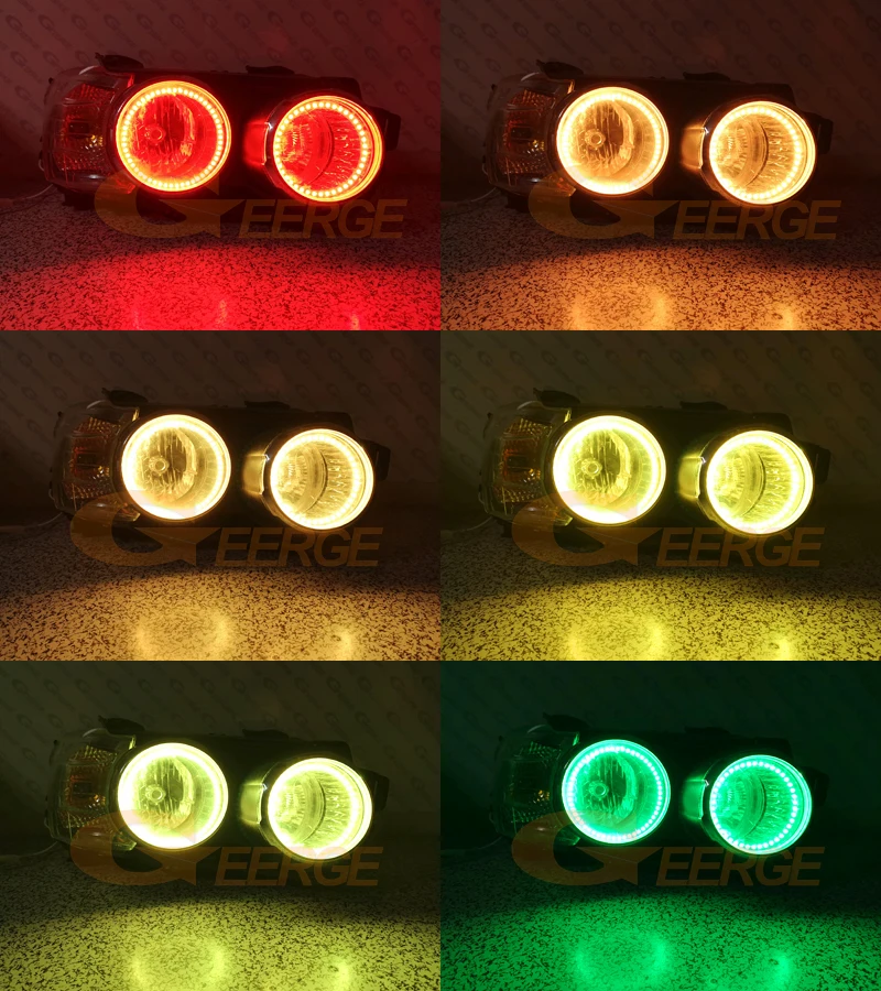 Dla Chevrolet AVEO Sonic T300 RF Remote Bluetooth-Compatible APP Multi-Color Ultra Bright RGB LED Angel Eyes Kit Halo Rings — zdjęcie 5