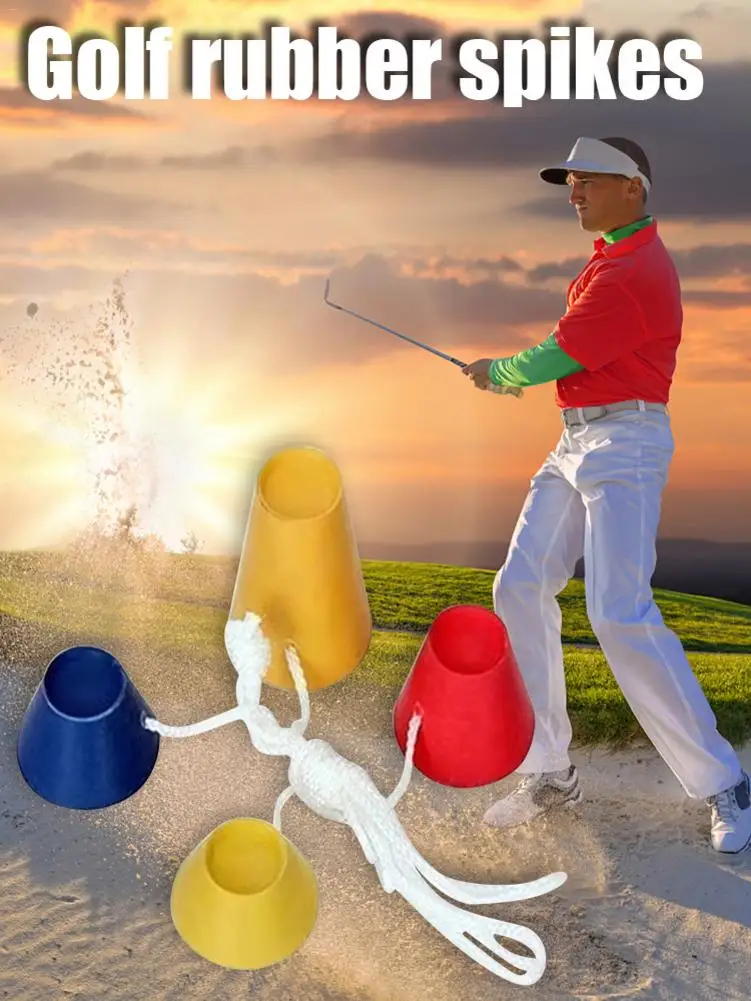 4 Cao Su Chất Lượng Cao Tee Golf Mùa Đông Bóng Đinh Đào Tạo Thực Hành Với Dây Bóng Golf Giá Đỡ Thả Tàu Golf phụ Kiện