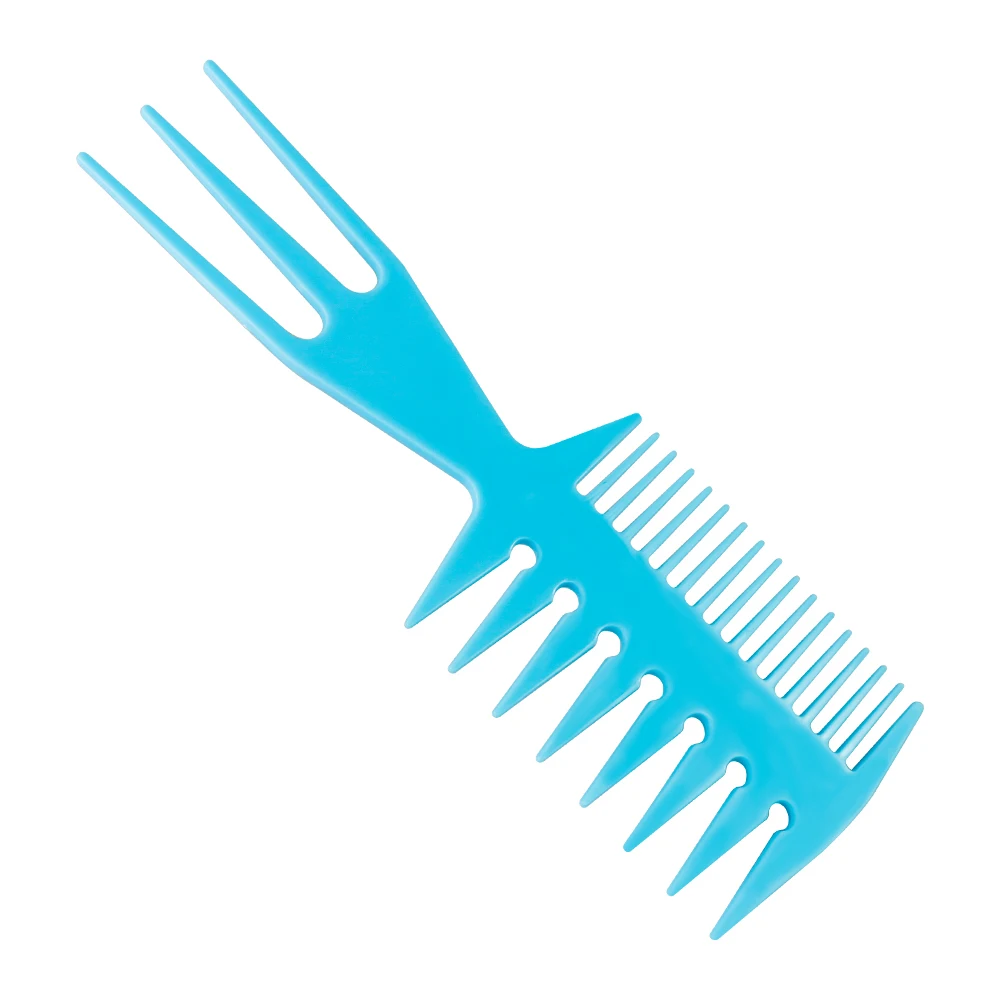 Men's Retro Oil Head Comb Wide Tooth Slicked Back Hairstyle Fork Comb Detangling Hair Brush Curly Comb Barber Hairdressing Tools