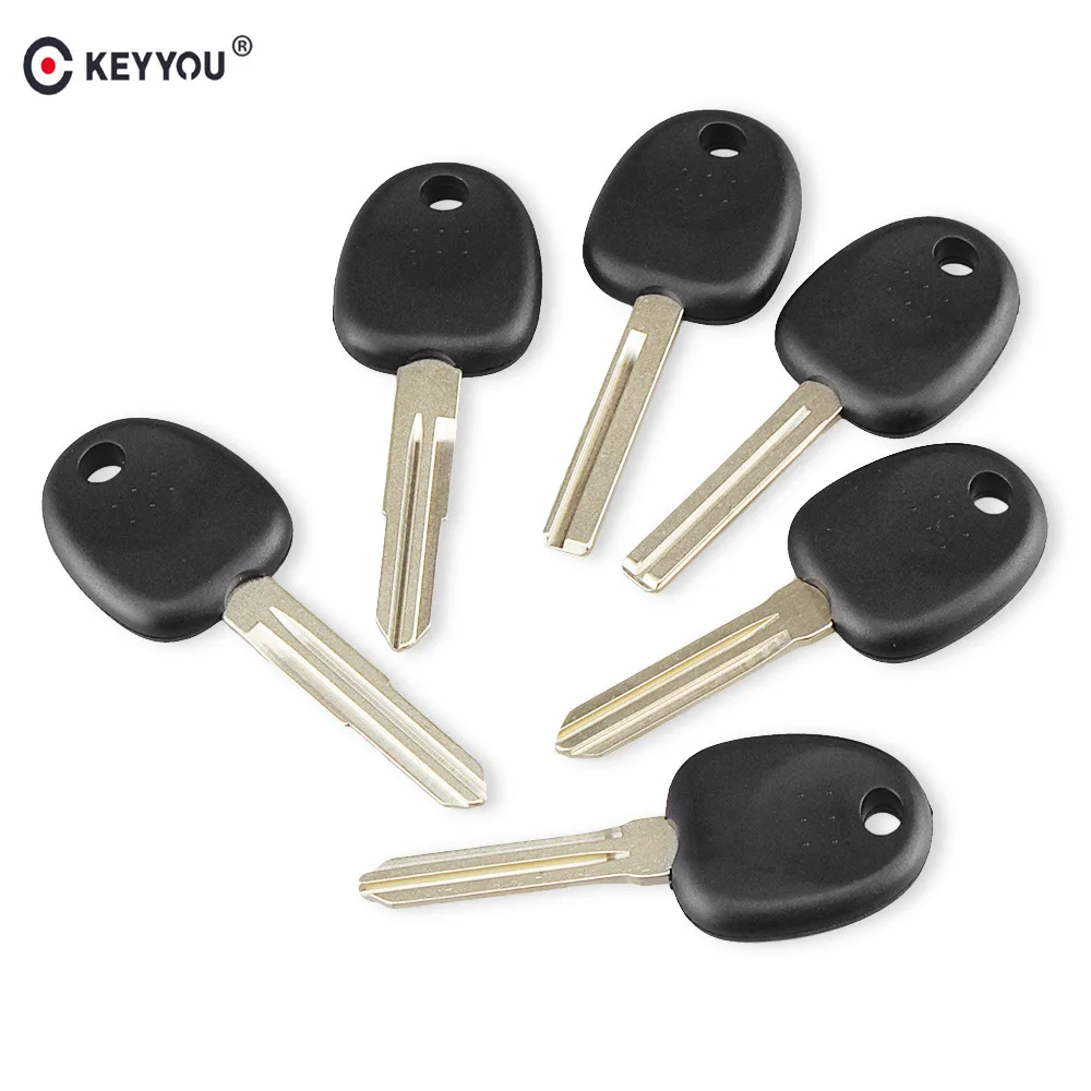 KEYYOU 20pcs Car Key Shell Cover For Hyundai IX35 Accent For Kia K2 Straight Transponder Chip Remote Modification Uncut Key Case