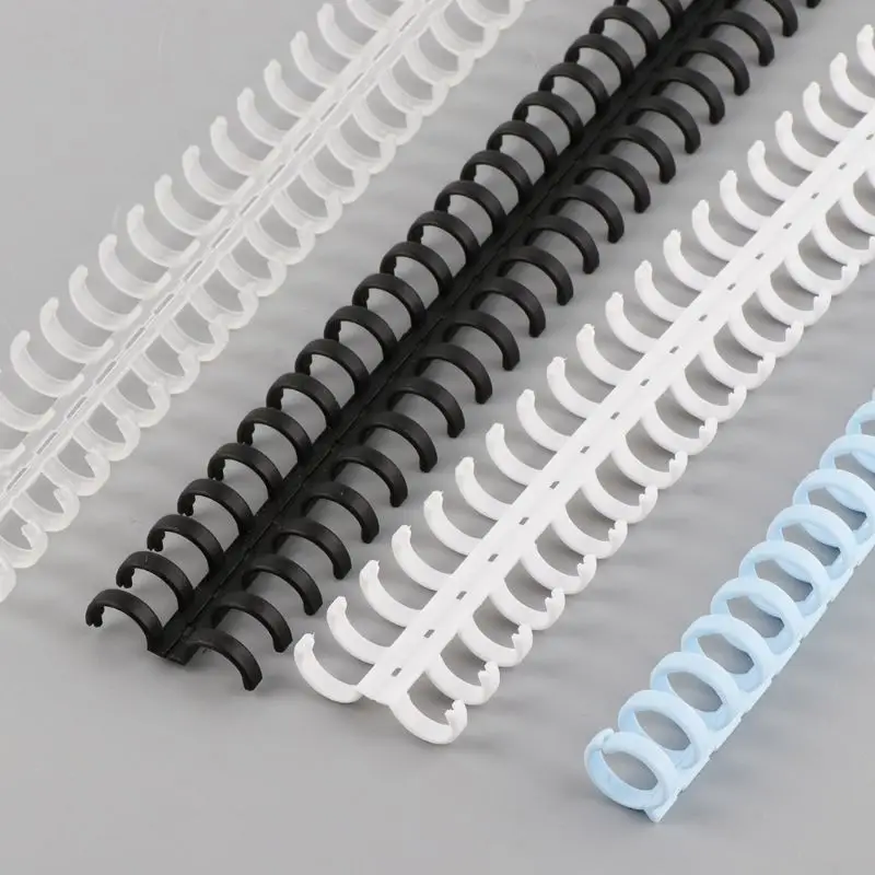 كتاب ورقي فضفاض مع 30 فتحة لألبوم قصاصات ، مجلد بلاستيكي حلزوني ، مقاس A4