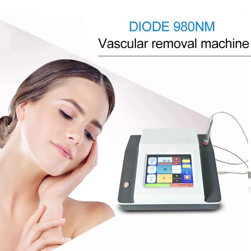 ​2024 6 IN 1  980nm Laser-Vascular Removal Machine Diode Laser-980 Physiotherapy For Vascular And Spider Vein Removalpro