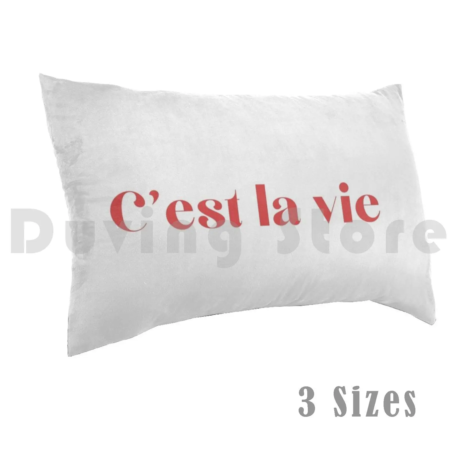 C'est La Vie-That's Life Pillow Case Printed 50x75 Its Life French French Words Paris France Thats Life Fun