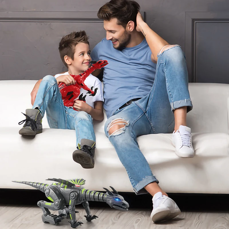 electronic dinosaur toy cars with cool light and music walling Simulation Tyrannosaurus animal model gift for children kids