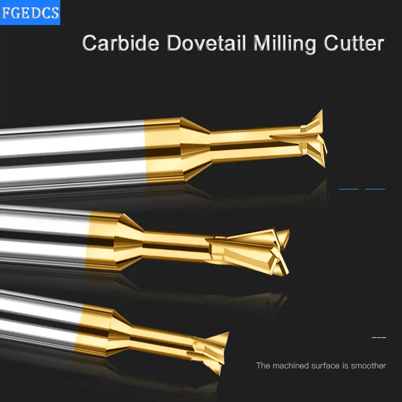 Fresa a coda di rondine in metallo duro utensile CNC 45 60 75 gradi 0.8mm 10mm 4 12mm 16MM utensile di lavorazione in acciaio al tungsteno per fresa in metallo