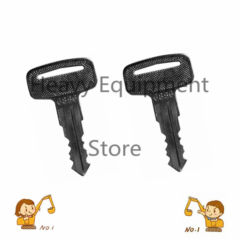 

2 keys for Wacker Neuson Roller Heavy Equp 160431, 6896,Landpride Zero Mwr160431 FREE SHIPPING