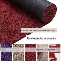 Anti-slip Door Mat PVC Silk Loop Dust-proof Printed Doormat Outdoor Rug Mats Shoes Car Foot Pad Scraper Area Rugs Custom