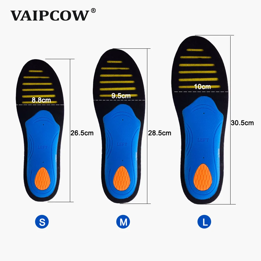 VAIPCOW Orthopedic Shoes Sole Insoles Flat Feet Arch support Unisex EVA Orthotic Arch Support Sport Shoe Pad Insert Cushion