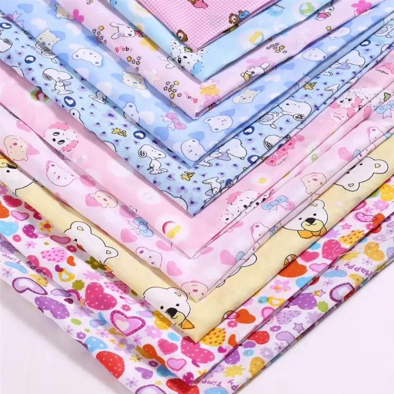 50*150CM Cartoon printed polyester fabric Sofa slippers printed cloth Clothing fabric accessories