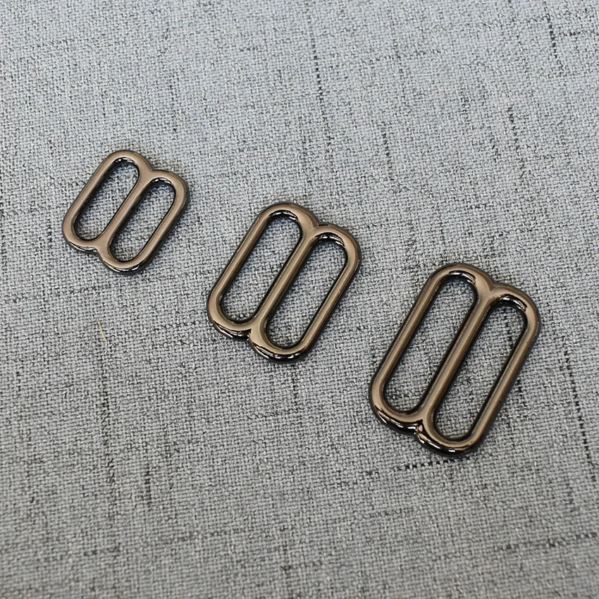 1 Pcs/Lot 15mm 20mm 25mm Solid Brass Tri Glides Slide Bar Rectangle Adjuster Buckle for Leather Craft Bag Shoulder AB29507