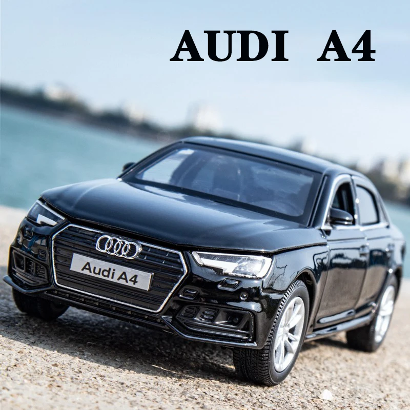 1:32 AUDI A4 Simulation Car Model Diecast Toy Car 6Doors-Opened Sounds&Lights Hobbies For Collection Children‘s Birthday Gifts