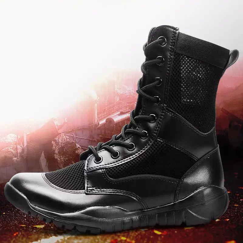 2024 New Summer Outdoor Ultra-Light High-Top Men\'s Special Forces Net Boots