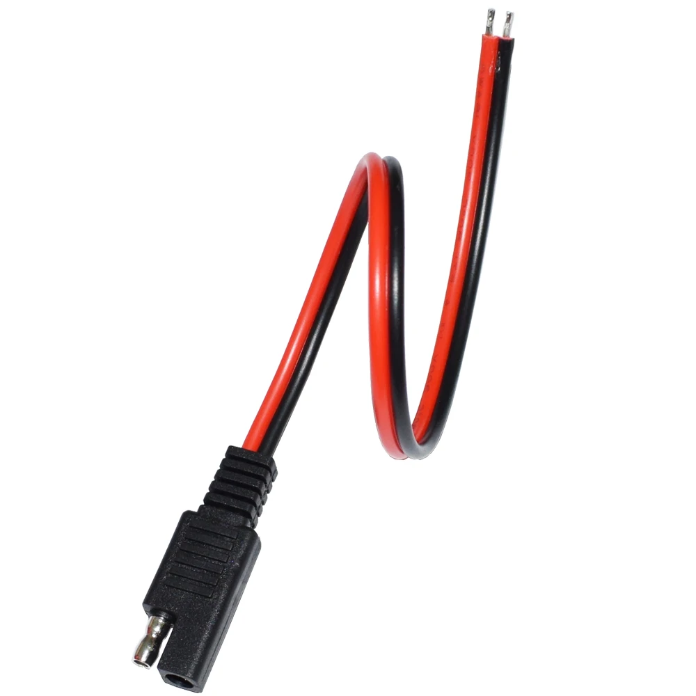 Cable de extensión automotriz SAE Power, 16AWG, 30CM, 2 pines con conector SAE, desconexión rápida, 4 Uds.