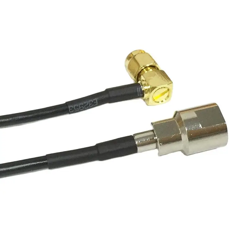 Nieuwe Modem Coaxkabel RP-SMA Mannelijke Plug Haakse Schakelaar Fme Stekker Connector RG174 Kabel 20 CM 8 "Adapter RF Jumper