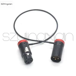 NEUTRIK short Canon 3-pin revolution short xlr head 3-pin female SOMMER SOD-14 audio cable black green red blue