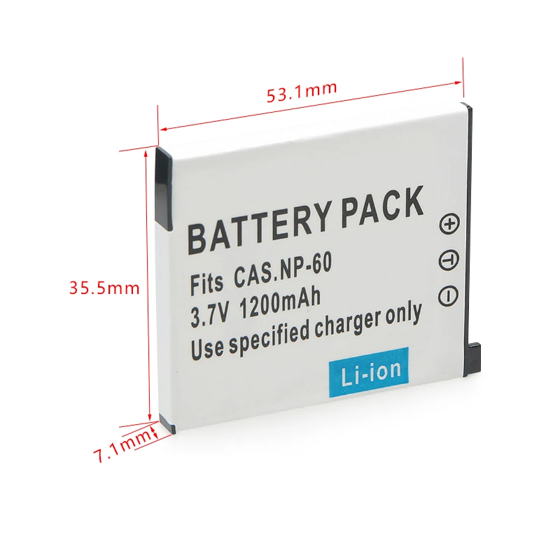 1200mAh CNP-60 CNP 60 CNP60 NP60 action Camera Battery For CASIO EX-Z80 S10 Z9 FS10 S12 Z20 Z29 Z85 bateria 3.7V Battery