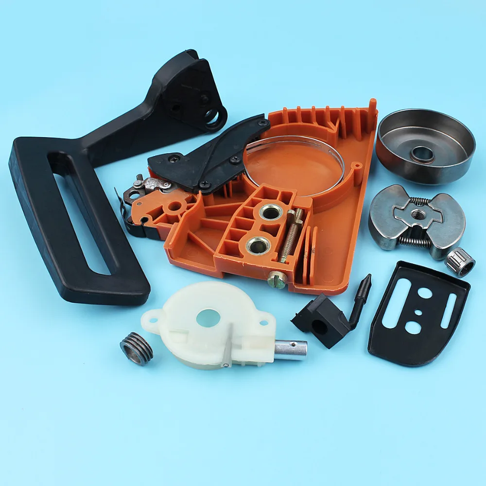 Chain Brake Sprocket Cover Clutch Drum Oil Pump Kit For Husqvarna 136 137 141 142 Chainsaw Handle Guard Worm Gear Bar Plate image 5