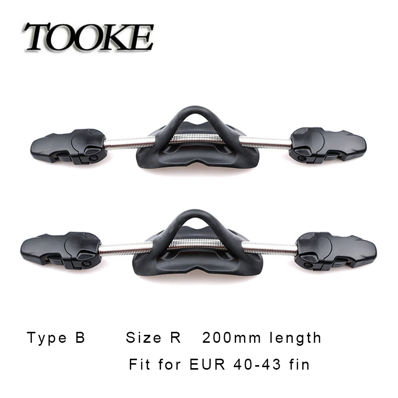 TOOKE 2PCS Diving Equipment Scuba Diving Stainless Steel Spring Fin Straps Diver Heel Straps Gear Drop Shipping