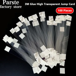 Explosion Stickers Pop Jumping Card Strong Adhesive PVC Shrapnel Commodity Price Tag Transparent Strip Shake Card Price Label