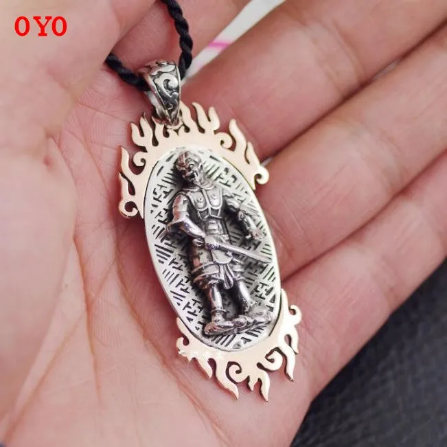 

925 sterling silver imported from Thailand, the twelve gods general Valzhelao male Thai silver pendant