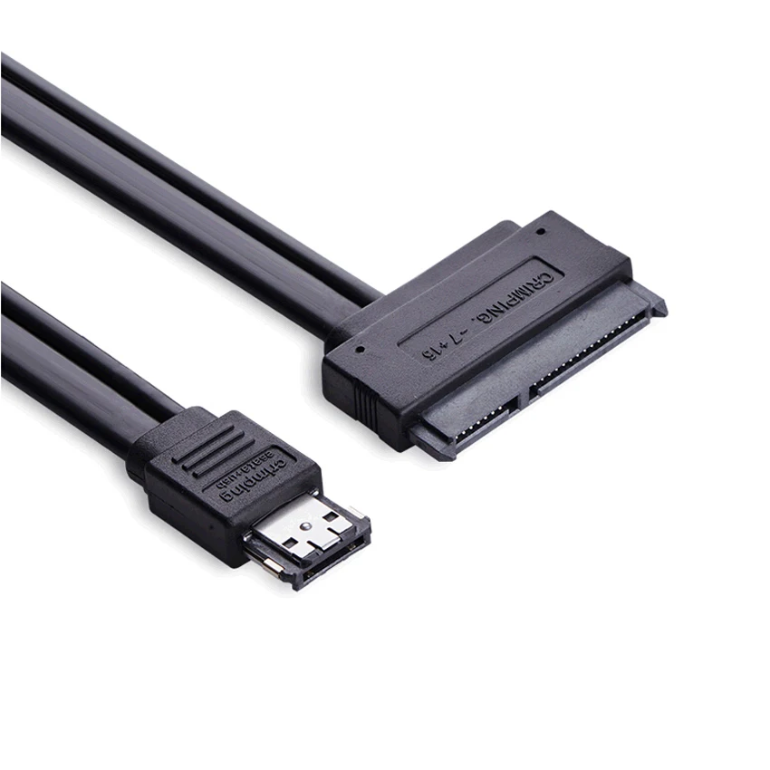 Dual Power Esata Usb 12v 5v Combo To 22pin Sata Usb Hard Disk Cable Accessories,2.5 