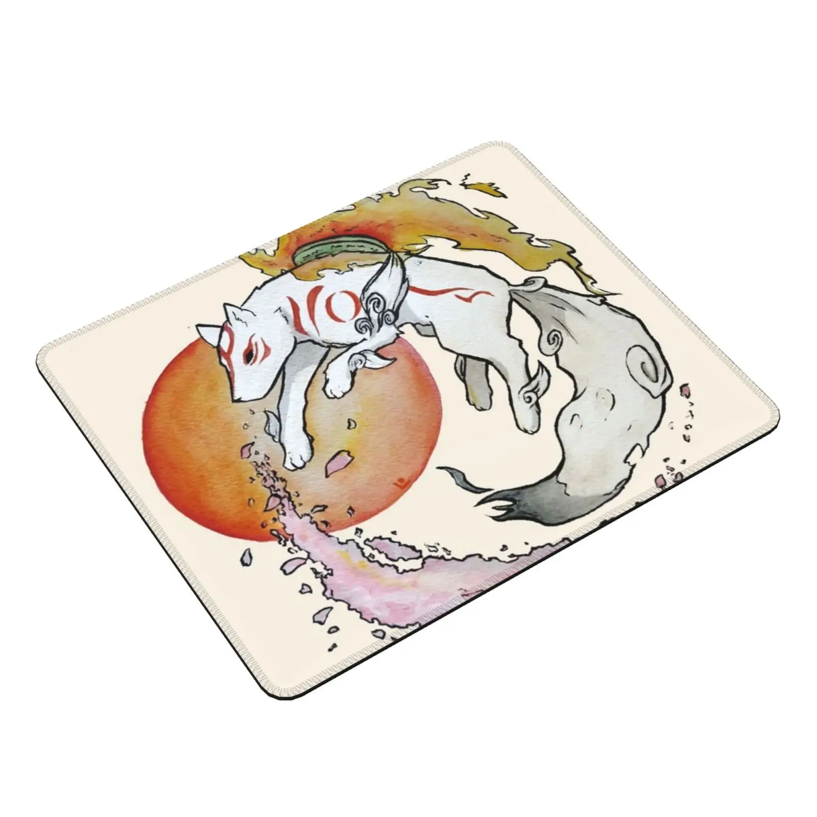 ? Kami Mouse Pad DIY Print Okami ? Kami Japan Japanese Culture Japanese Culture Animal Deity Godhead