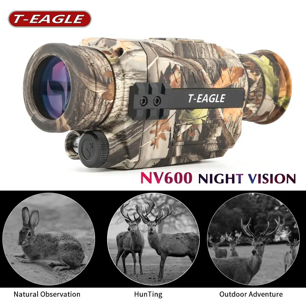 Teagle NV600 Camouflage Portable Monocular Telescope Night Vision Hunting Monocular Powerful  Telescope For Outdoor Hunting