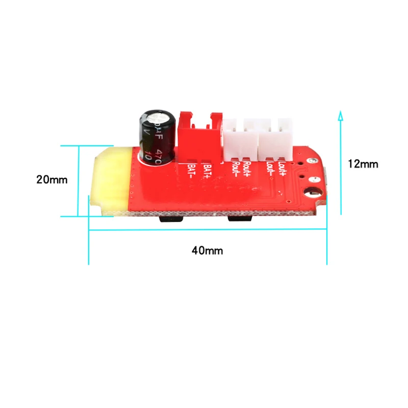 CT14 Micro 4.2 Stereo Bluetooth Power Amplifier Board Module 3.7v 5VF 5W+5W Mini with Charging Port for Refitting Idle Sound Box