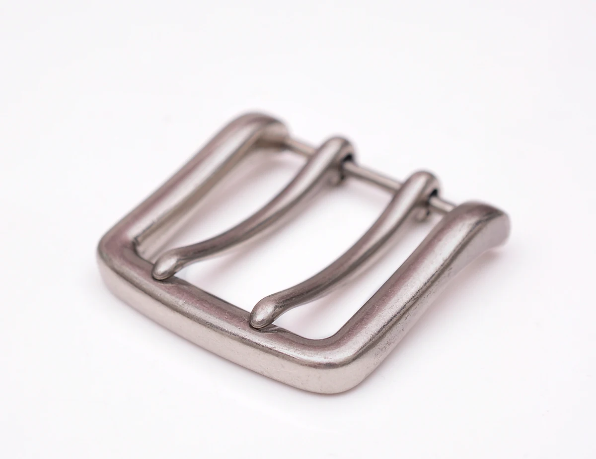 55*53MM Heavy Antique Silver Double Tongue Pin Prong DIY Belt Buckle Fits 39MM Belt Straps