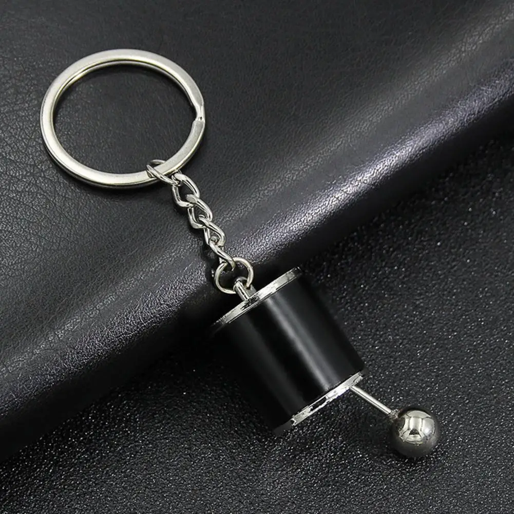 Creative car 6 Speed Gearboxes Gear head Keychain Manual Transmission Lever Metal Key Ring Car Refitting Metal Pendant keychain