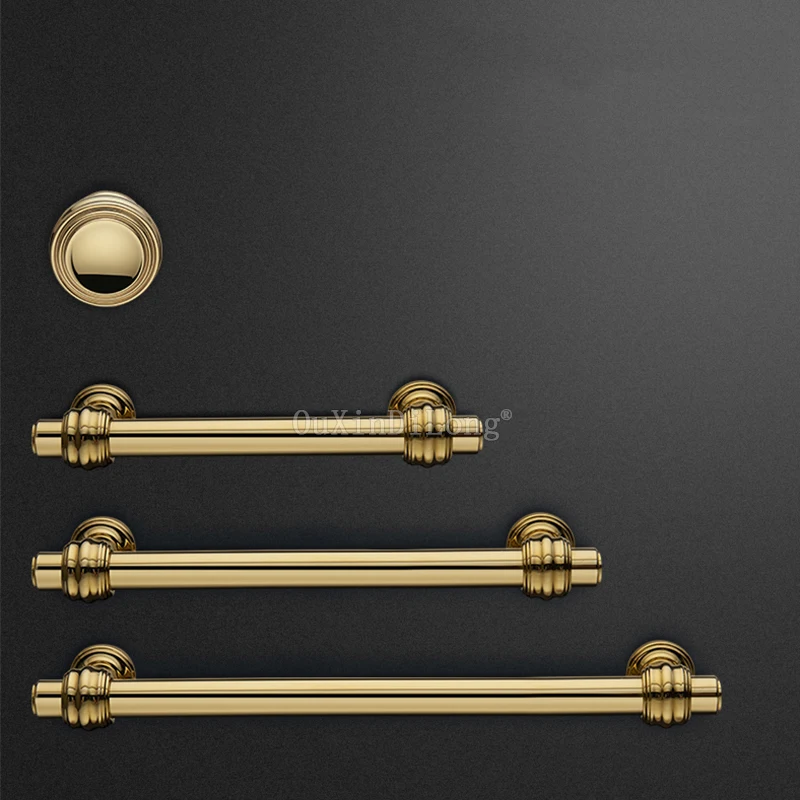 

2PCS 3.75'' 5'' 6.3'' Polished Gold Dresser Handle Drawer Knob Pull Handle Kitchen Cabinet Pulls Door Handle Knobs Hardware GF59