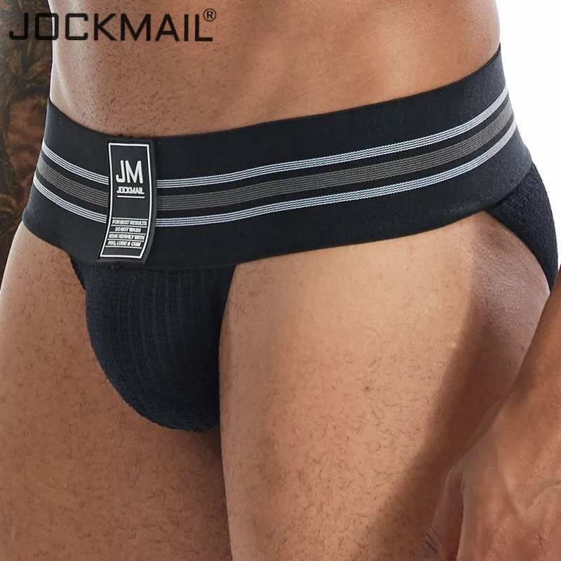 Jockmail New Brand Men Underwear Sexy Briefs Men Jockstrap Fashion Mens Briefs Cuecas Gay Underwear Penis Bikini Men Slip Homme