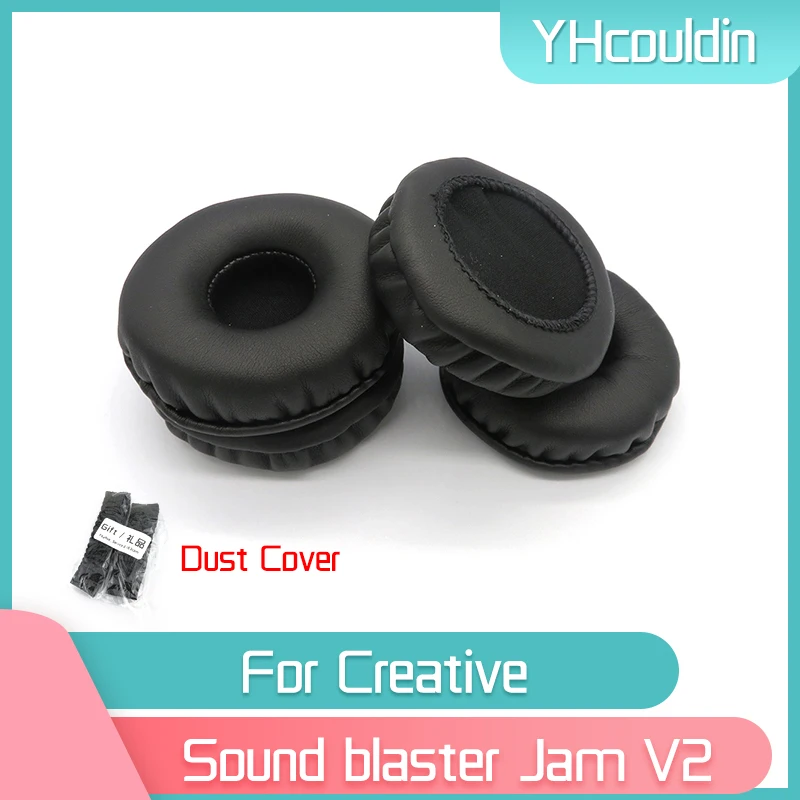 YHcouldin Earpads For Creative Sound blaster Jam V2 Headphone Accessaries Replacement Wrinkled Leather