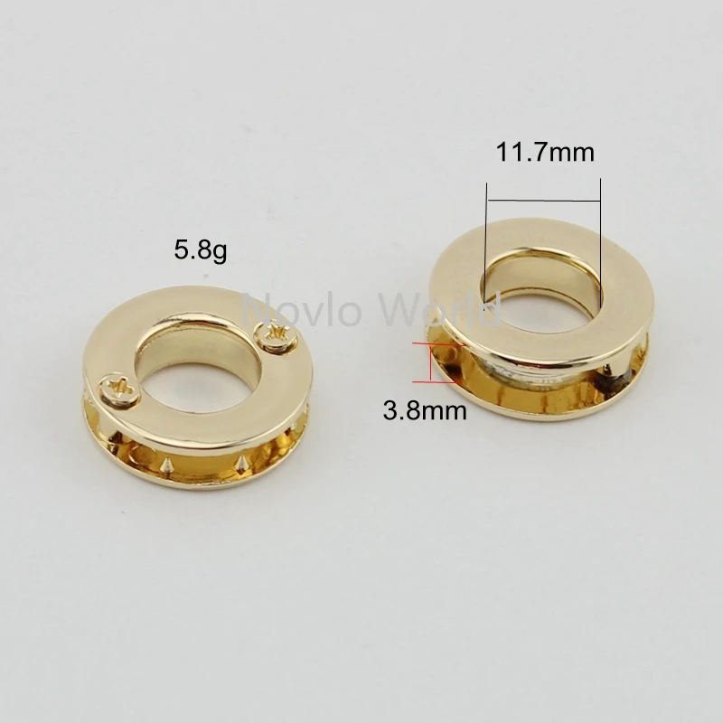 8 pieces test,4 colors,inner width 11.7mm,high quality metal eyelets with grommet for leather craft shoe belt bag tag clothes