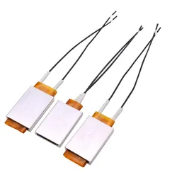 10 Pcs Small Hatcher Heating Plate Intelligent Hatcher PTC Ceramic Heating Plate 12V/80 ° 120 ° 220 ° Electric Heating Plate