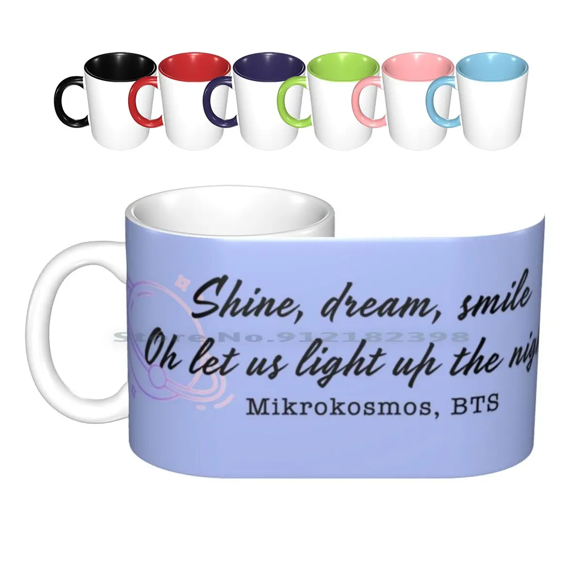 Mikrokosmos-Lyrics Song | Korean Pop Ceramic Mugs Coffee Cups Milk Tea Mug Mikrokosmos Song Lyrics Kpop Korean Pop Korean Idol