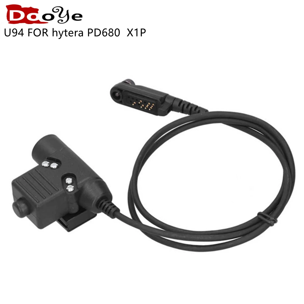 

For Z-Tactical U94 Headset U-94/A PTT Adapter for HYT Hytera PD600 PD602 PD605 PD662 PD665 PD680 PD682 PD685 X1P X1E Radio