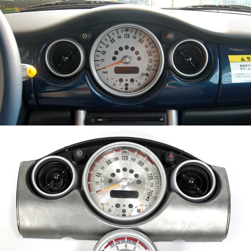 Brand New Carbon Fiber Material Tachometer & Speedmeter Gauge Sticker For Mini Cooper R50 R52 R53 R56 R60  (2 PCS/SET)