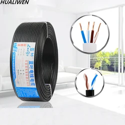 Telephone line 100m four-core 0.5 outdoor black 4-core pure copper twisted pair can be used as network cable