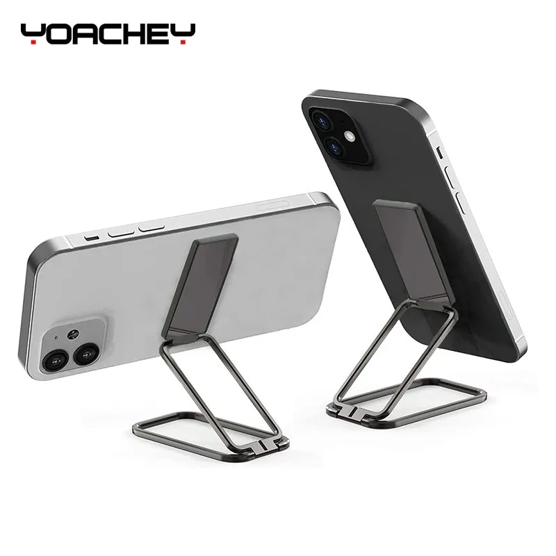 Universal Foldable Desk Phone Holder for iPhone 12 11 Pro Samsung Huawei XiaoMi Metal Finger Ring Kickstand Tablet Desktop Stand