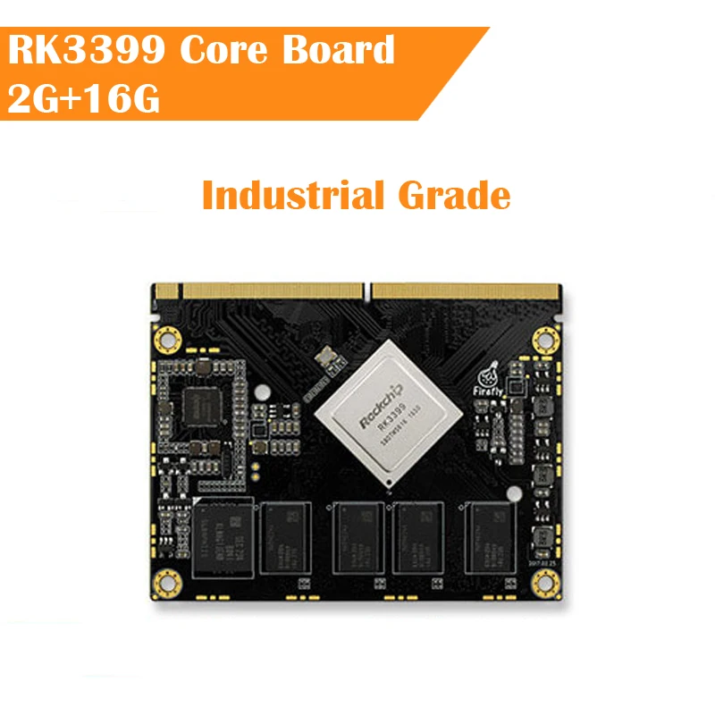 Carte PC industrielle RK3399 Core-3399J, A72, + A53, Six cœurs, 64 bits, 2.0GHz, prend en charge plusieurs OS, Ubuntu, Android, 2 go + 16 go