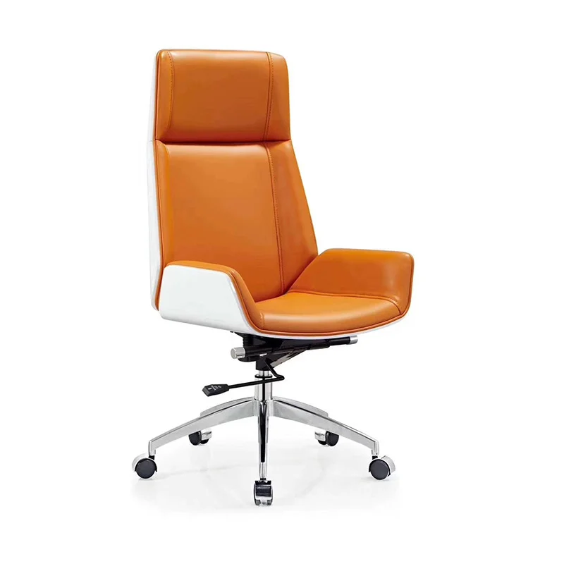 

High-Back Bentwood Swivel Office Computer Chair Painted wooden chair high back leather office chair office swivel chair