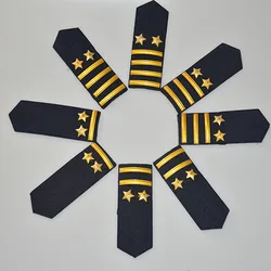 Airline Pilot Epaulets Captain Shoulder Boards Insignia Sliders High Quality Aviation Academy Epaulette
