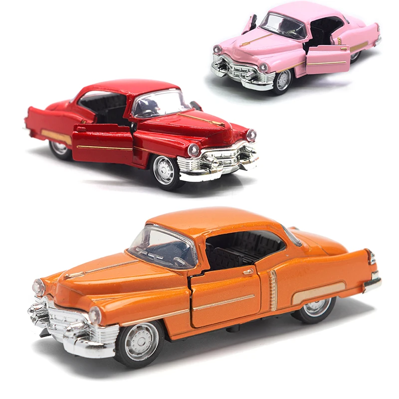 1:32 Alloy Diecast CadillacS Vintage Car Model Classic Pull Back Car Miniature Vehicle Replica For Collection Gift for Kids