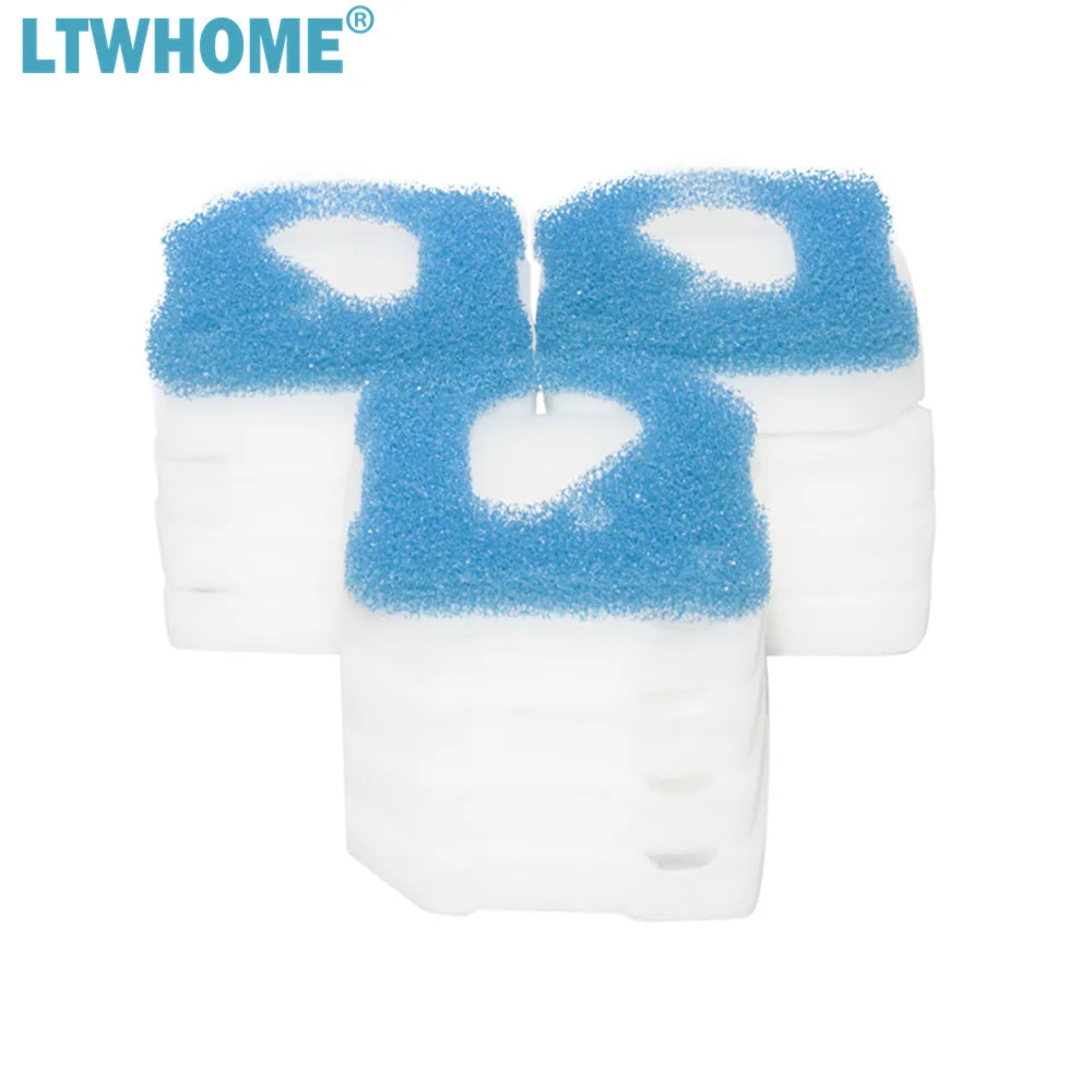 LTWHOME Coarse and Fine Filter Pads Fit for Eheim 2617710 Pro 4 250, 250T, 350, 350T, 600 and Pro 4e 350