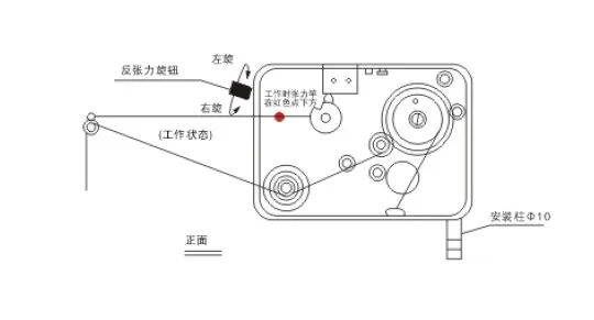 Máquina de bobinado automático de tensión MTC100, con tensión magnética, control de tensión