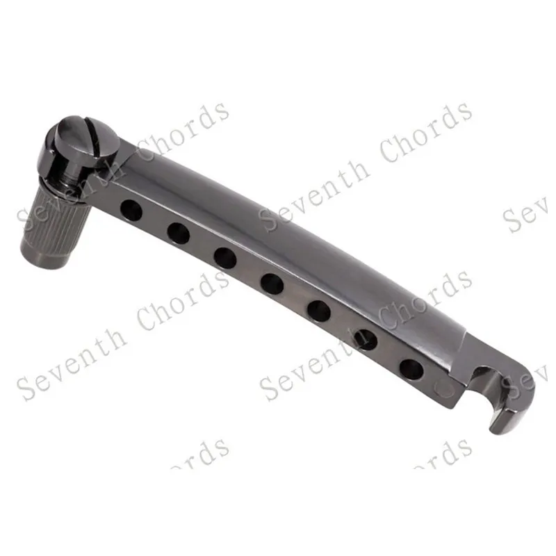 EIN Set 7 Saiten Brücke Und Saitenhalter Für E-gitarre Chrom Und Schwarz Für Wählen Musical Instrument Zubehör Teile – Detail 15