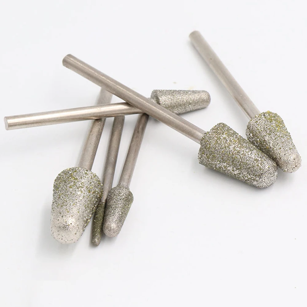 0.8มม.-10มม.เพชร Burr Grinding Bit 2.35/3มม.สำหรับแกะสลักแกะสลักเครื่องมือ