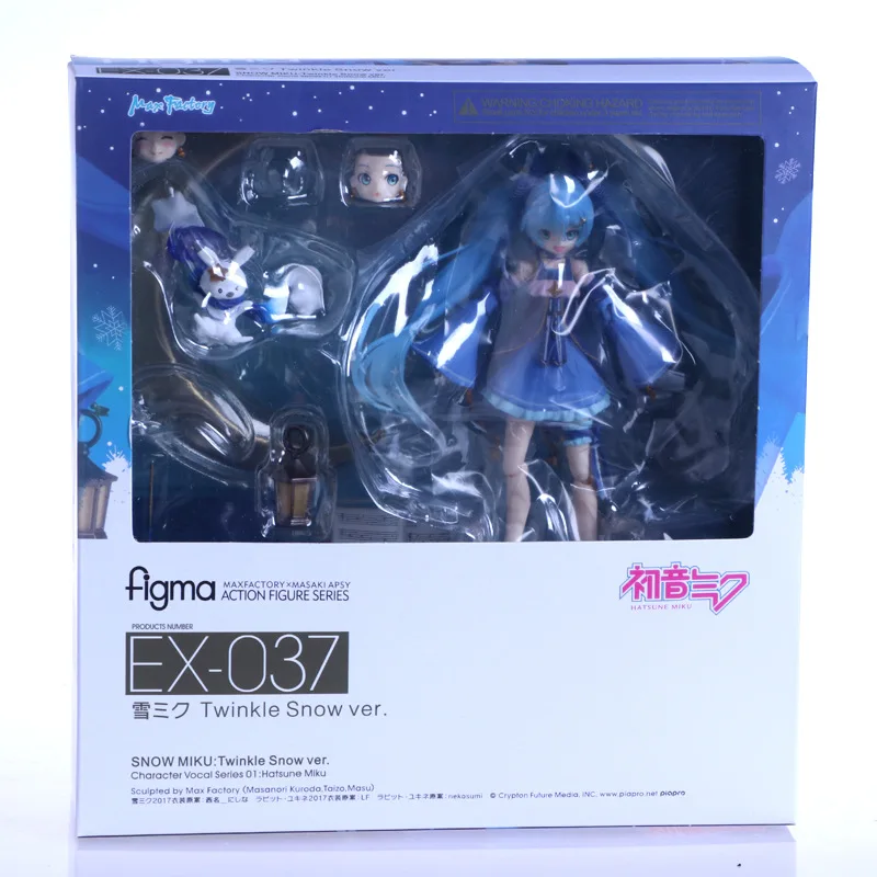 ※miku FIGMA EX-037 Twinkle Snow Ver. Miku Anime 15CM Action Figure Model
