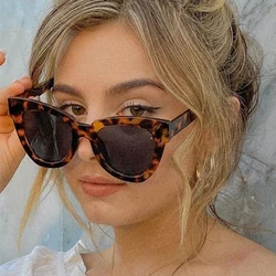 Women Cat Eye Leopard Sunglasses Fashion Luxury Brand Design Female Retro Sun Glasses Woman Modern Popular Glasses UV400